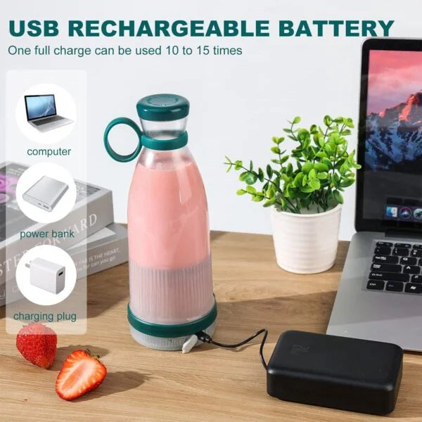 Premium Portable Electric  Blender Fresh Juice Bottle Leakproof & Stylish
